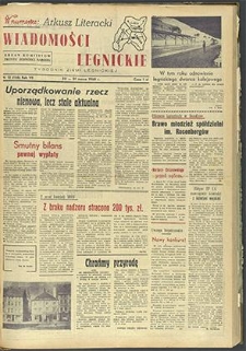 Wiadomości Legnickie nr 12 (156), marzec `60