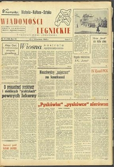 Wiadomości Legnickie nr 14 (158), kwiecień `60