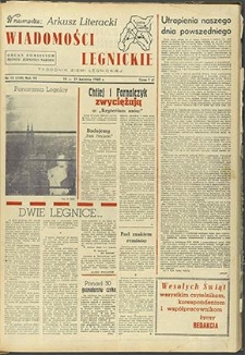 Wiadomości Legnickie nr 15 (159), kwiecień `60