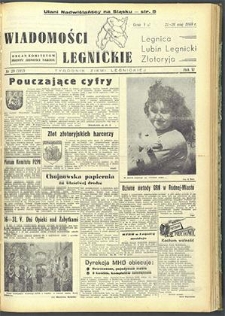 Wiadomości Legnickie nr 20 (164), maj `60