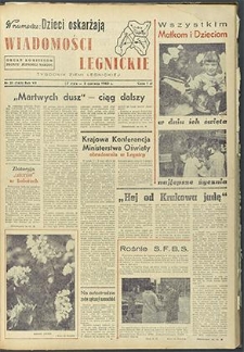 Wiadomości Legnickie nr 21 (165), maj `60