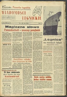 Wiadomości Legnickie nr 28 (172), lipiec `60
