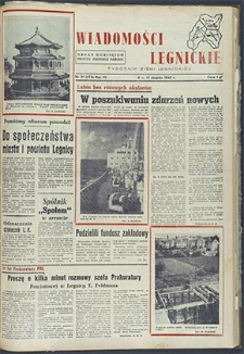 Wiadomości Legnickie nr 31 (175), sierpień `60
