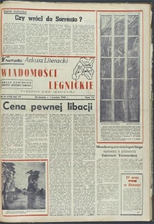 Wiadomości Legnickie nr 34 (178), sierpień `60