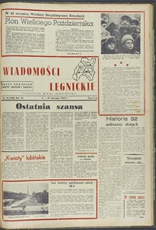 Wiadomości Legnickie nr 44 (188), listopad `60