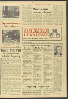 Wiadomości Legnickie nr 12 (208), marzec `61