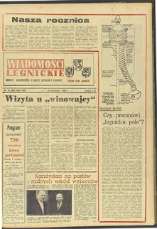 Wiadomości Legnickie nr 14 (210), kwiecień `61