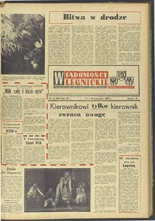 Wiadomości Legnickie nr 14 (262), kwiecień `62