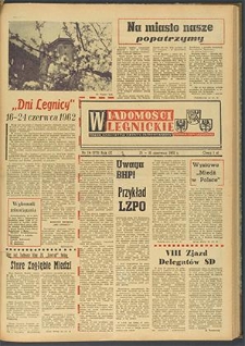Wiadomości Legnickie nr 24 (272), czerwiec `62