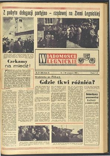 Wiadomości Legnickie nr 37 (285), wrzesień `62