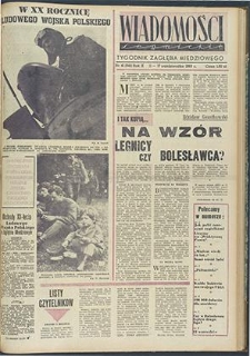 Wiadomości Legnickie nr 41 (341), październik `63