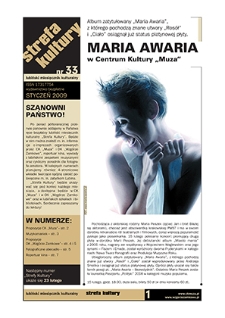 Strefa Kultury nr 33, styczeń 2009