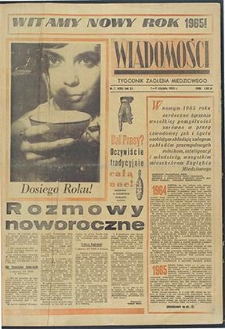 Wiadomości Legnickie nr 1 (405), styczeń `65
