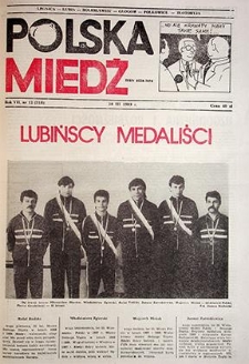 Polska Miedź nr 13 (316), marzec `89