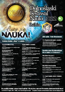 XXV Dolnośląski Festiwal Nauki 2021 : sesja wyjazdowa w Centrum Kultury „Muza”