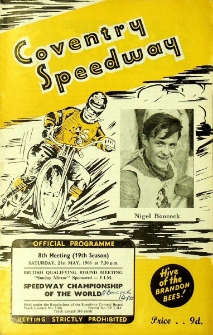 1966 maj 21, Coventry : Brytyjska Runda Kwalifikacyjna Indywidualnych Mistrzostw Świata na żużlu