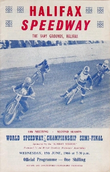 1966 czerwiec 15, Halifax : Półfinał Brytyjski Indywidualnych Mistrzostw Świata