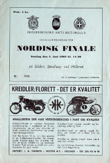 1967 czerwiec 4, Hillerød : Finał Nordycki Indywidualnych Mistrzostw Świata na żużlu