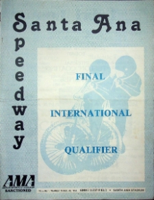 1978 grudzień 29, Santa Ana : Amerykańska Finał Indywidualnych Mistrzostw Świata 1979 na żużlu