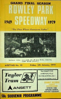 1979 styczeń 5, Adelaide : Australijska Runda Kwalifikacyjna do Finału Strefy Południowej Indywidualnych Mistrzostw Świata na żużlu, Mistrzostwa Australii Południowej