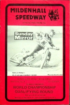 1979 kwiecień 8, Mildenhall : Brytyjska Runda Wstępna Indywidualnych Mistrzostw Świata na żużlu