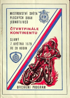 1979 maj 7, Slaný : Ćwierćfinał Kontynentalny Indywidualnych Mistrzostw Świata na żużlu