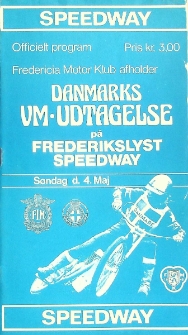 1980 maj 4, Fredericia : Finał Duński Indywidualnych Mistrzostw Świata na żużlu